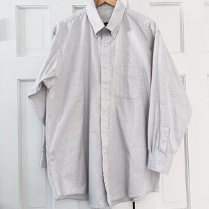 Mens button-down dress shirt | 17-33 | pure cotton